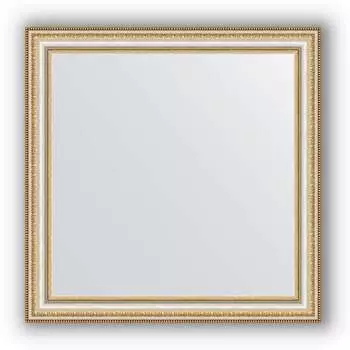 Зеркало в багетной раме Evoform Definite BY 0782 65 x 65 см, золотые бусы на серебре