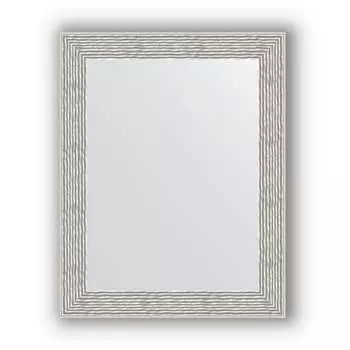 Зеркало в багетной раме Evoform Definite BY 3006 38 x 48 см, волна алюминий
