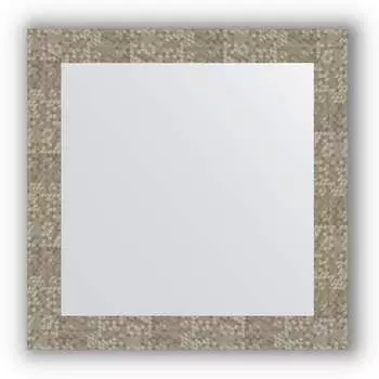 Зеркало в багетной раме Evoform Definite BY 3148 66 x 66 см, соты титан