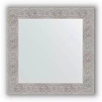 Зеркало в багетной раме Evoform Definite BY 3153 70 x 70 см, волна хром