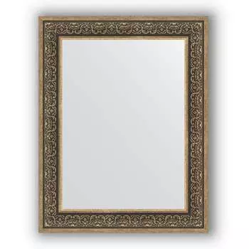 Зеркало в багетной раме Evoform Definite BY 3192 73 x 93 см, вензель серебряный