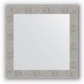 Зеркало в багетной раме Evoform Definite BY 3249 80 x 80 см, волна хром