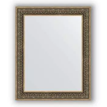 Зеркало в багетной раме Evoform Definite BY 3288 83 x 103 см, вензель серебряный
