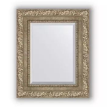 Зеркало в багетной раме Evoform Exclusive BY 3357 45 x 55 см, виньетка античное серебро