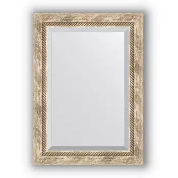 Зеркало в багетной раме Evoform Exclusive BY 3381 53 x 73 см, прованс с плетением