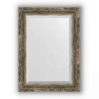 Зеркало в багетной раме Evoform Exclusive BY 3382 53 x 73 см, старое дерево с плетением