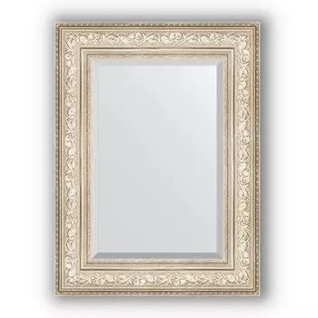 Зеркало в багетной раме Evoform Exclusive BY 3400 60 x 80 см, виньетка серебро