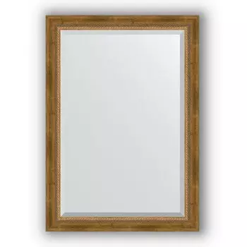 Зеркало в багетной раме Evoform Exclusive BY 3458 73 x 103 см, состаренная бронза с плетением