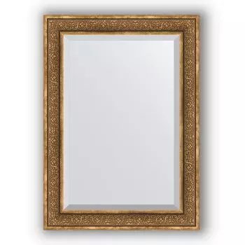 Зеркало в багетной раме Evoform Exclusive BY 3474 79 x 109 см, вензель бронзовый