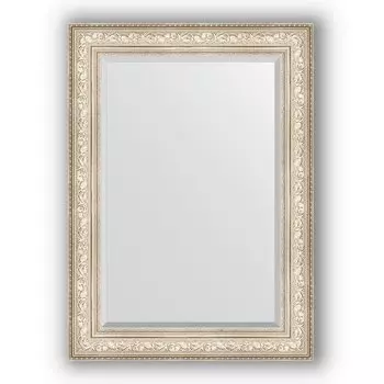 Зеркало в багетной раме Evoform Exclusive BY 3478 80 x 110 см, виньетка серебро