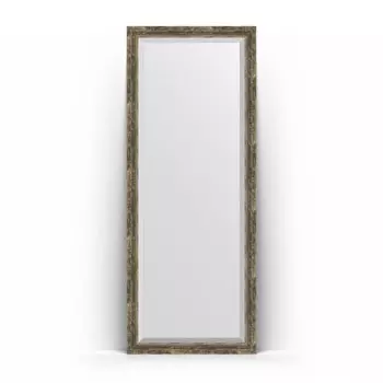 Зеркало в багетной раме Evoform Exclusive Floor BY 6105 78 x 198 см, старое дерево с плетением