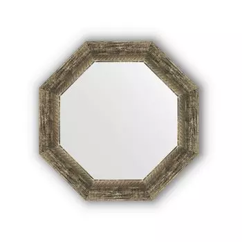 Зеркало в багетной раме Evoform Octagon, BY 3664, 53 x 53 см, состаренное дерево с плетением