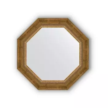 Зеркало в багетной раме Evoform Octagon, BY 3673, 53 x 53 см, состаренная бронза с плетением