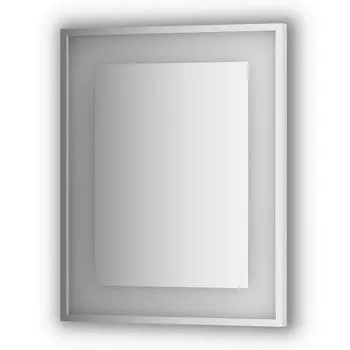 Зеркало в багетной раме и LED-светильником Evoform Ledside BY 2201 60х75 см