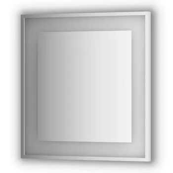 Зеркало в багетной раме и LED-светильником Evoform Ledside BY 2202 70х75 см