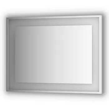 Зеркало в багетной раме и LED-светильником Evoform Ledside BY 2205 100х75 см