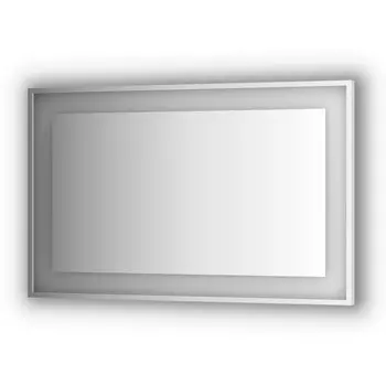 Зеркало в багетной раме и LED-светильником Evoform Ledside BY 2207 120х75 см