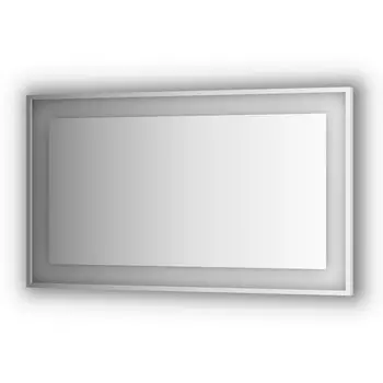 Зеркало в багетной раме и LED-светильником Evoform Ledside BY 2208 130х75 см