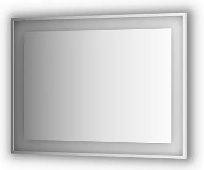 Зеркало в багетной раме и LED-светильником Evoform Ledside BY 2212 120х90 см