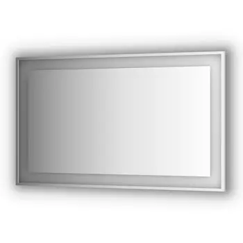 Зеркало в багетной раме и LED-светильником Evoform Ledside BY 2213 150х90 см