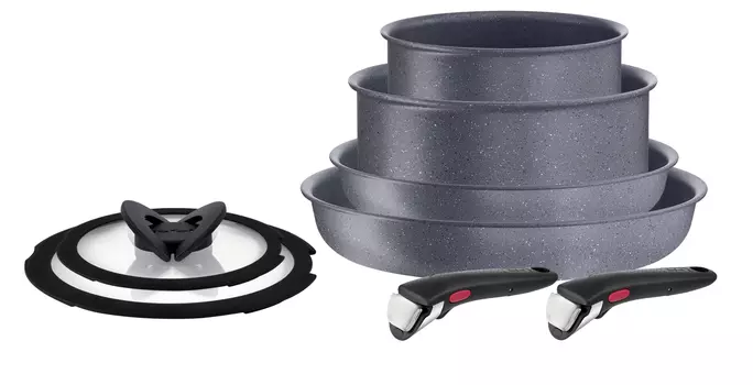 Набор посуды со съемной ручкой Tefal Ingenio Natural Force 8 предметов 16/20/22/26 L3969153