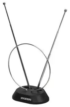 Антенна телевизионная Hyundai H-TAI100 3дБ пассивная черный