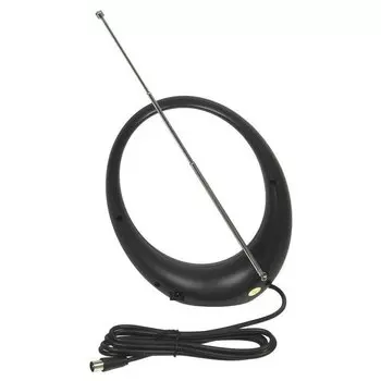 Антенна телевизионная Hyundai H-TAI300 30дБ активная черный