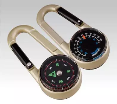 Брелок Munkees 3135 алюминий д.70мм ш.30мм в.20мм (доп.ф.:компас/термометр)