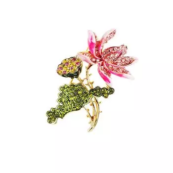 Брошь «Цветущий лотос»