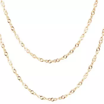 Цепочка серебряная с позолотой