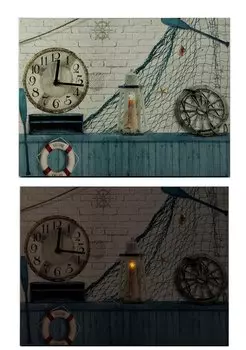 Часы настенные «Морское приключение» с LED подсветкой