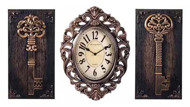 Часы настенные с панно 35х26х4 см