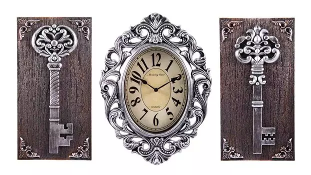 Часы настенные с панно 35х26х4 см