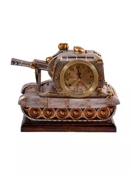 Часы-термометр «Танк» настольные