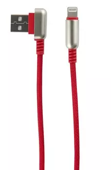 Дата-Кабель Red Line Loop USB - Lightning, красный