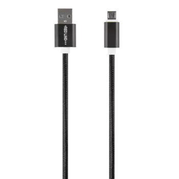 Дата-кабель Red Line USB - micro USB нейлоновая оплетка, черный