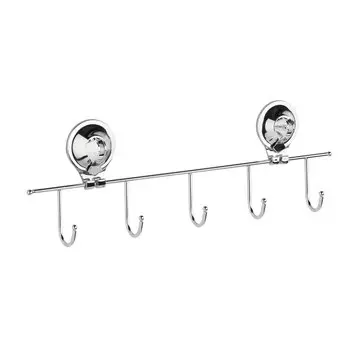 Держатель для полотенец 40 см с 5 крючками на присосках Fora "TRIUMF" арт, T005