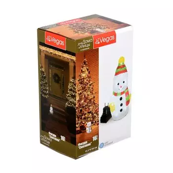 Фигура "Снеговик" акриловая, 16 холодных LED, 10,5*9*20 см