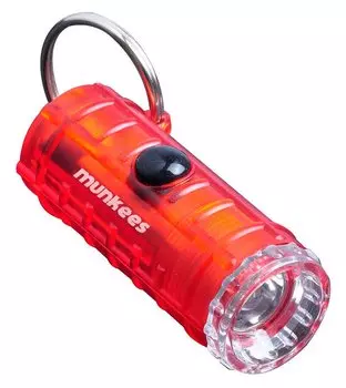 Фонарь брелок Munkees 1094 красный лам.:светодиод.x3