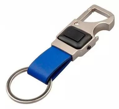 Фонарь брелок Munkees 1104 серебристый/синий лам.:светодиод.x1