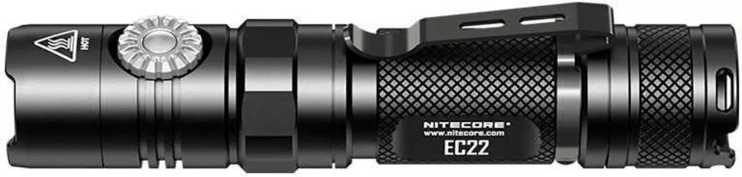 Фонарь ручной Nitecore EC22 черный лам.:светодиод. AAx2 (17319)