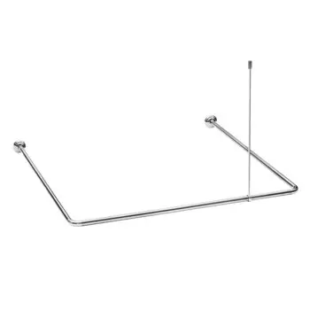 Карниз алюм. универсал.хром с потолочным креплением