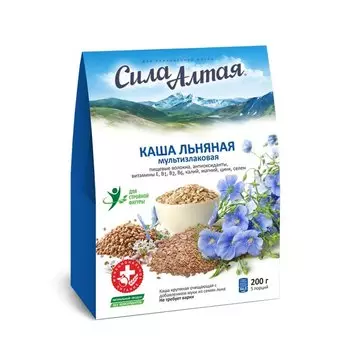 Каша «Сила Алтая». Каша льняная