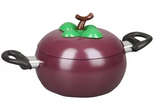 Кастрюля с крышкой 18 см «Баклажан»