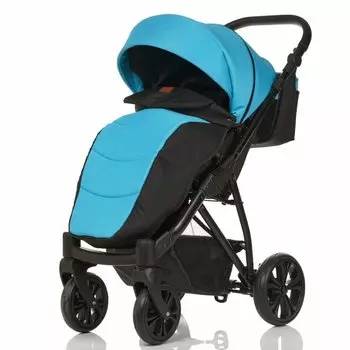 Коляска прогулочная AMAROBABY SPRINT AQUA (голубой/рама черный)