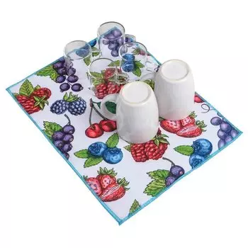 Коврик для сушки посуды «Ягоды»