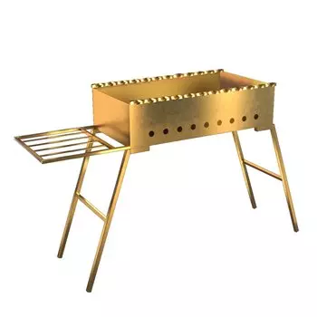 Мангал дачный стационарный BOYSCOUT 640х370х650 мм GOLD