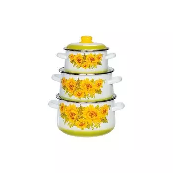 Набор кастрюль «Подсолнухи»