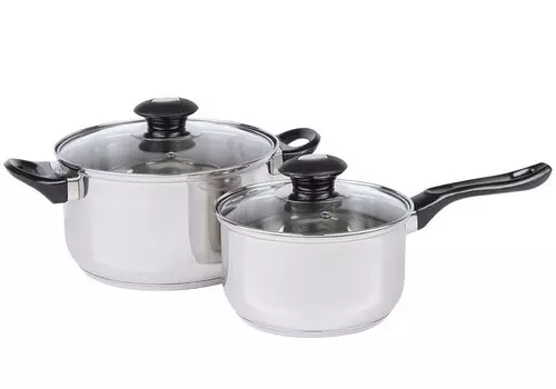 Набор кастрюля и соусник с крышками