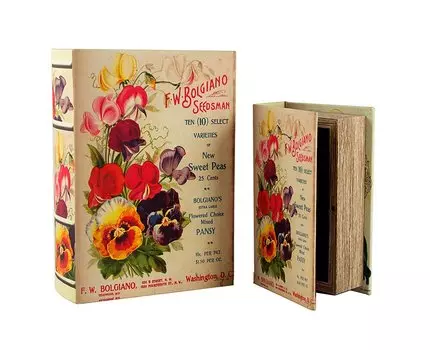 Набор шкатулок-фолиантов «Летние цветы»